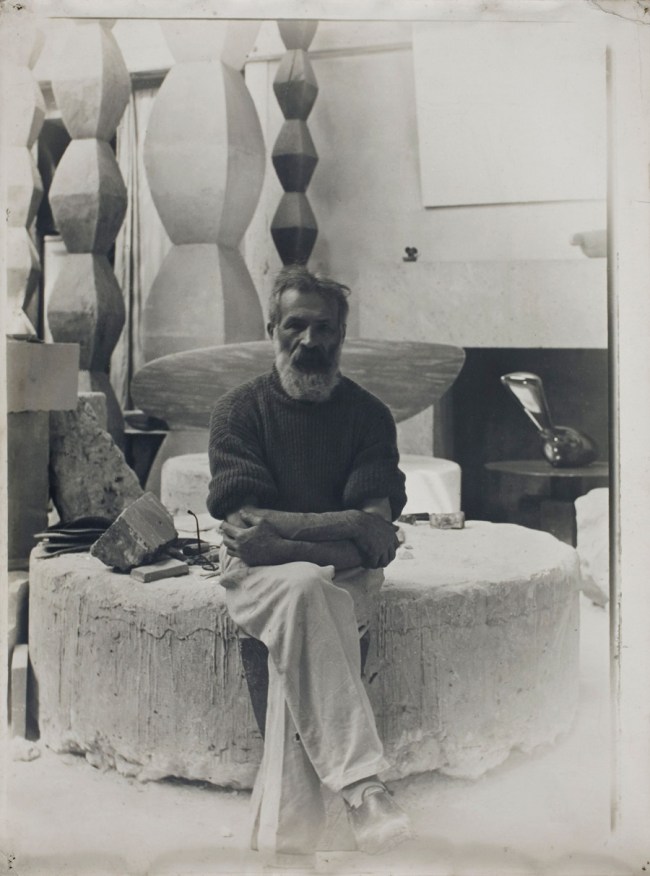 Constantin Brancusi (Romanian, 1876-1957) 'Self-portrait in the studio' c. 1934