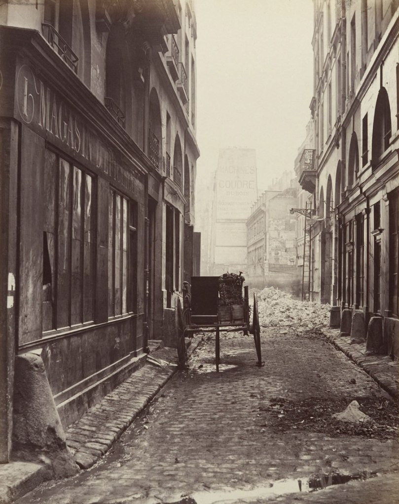 Charles Marville (French, 1813-1879) 'Rue Estienne from the rue Boucher (First Arrondissement)' 1862-1865