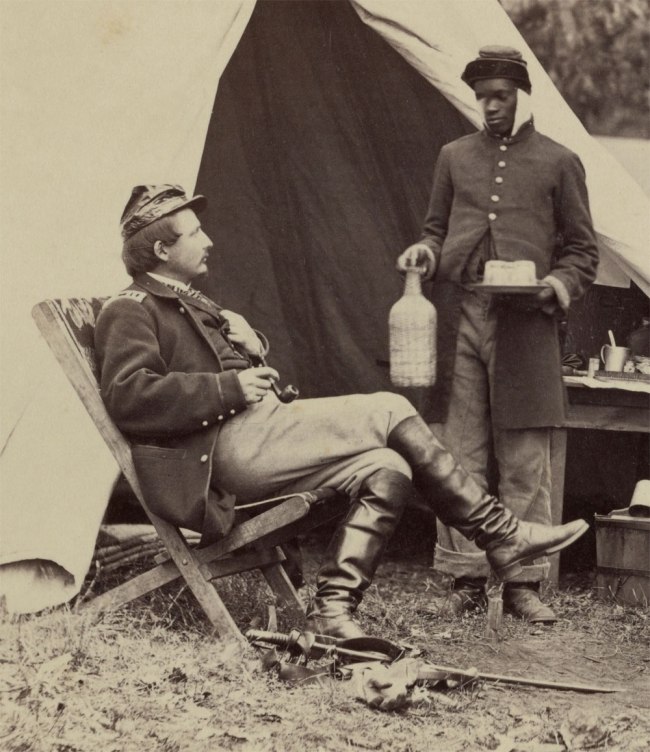 Alexander Gardner (American, Glasgow, Scotland 1821 - 1882 Washington, D.C.) 'What Do I Want, John Henry? Warrenton, Virginia' November 1862 (detail)