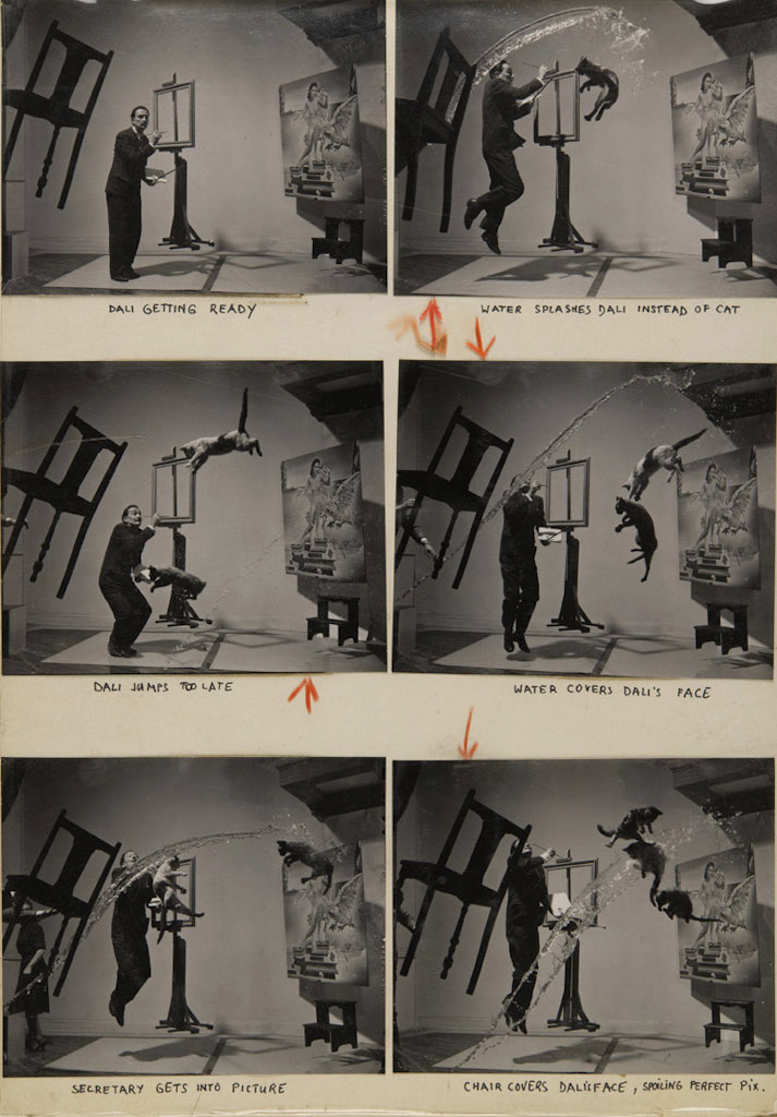 Philippe Halsman (American, 1906-1979) 'Dalí Atomicus' 1948 contact sheet