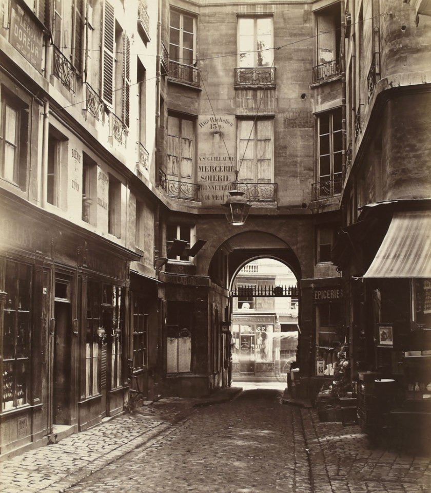 Charles Marville (French, 1813-1879) 'Passage Saint-Guillaume toward the rue Richilieu (First Arrondissement)' 1863-1865