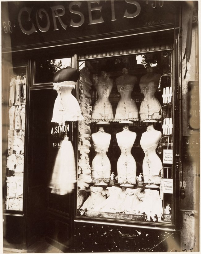 Eugène Atget (French, Libourne 1857–1927 Paris) 'Boulevard de Strasbourg, Corsets, Paris' 1912