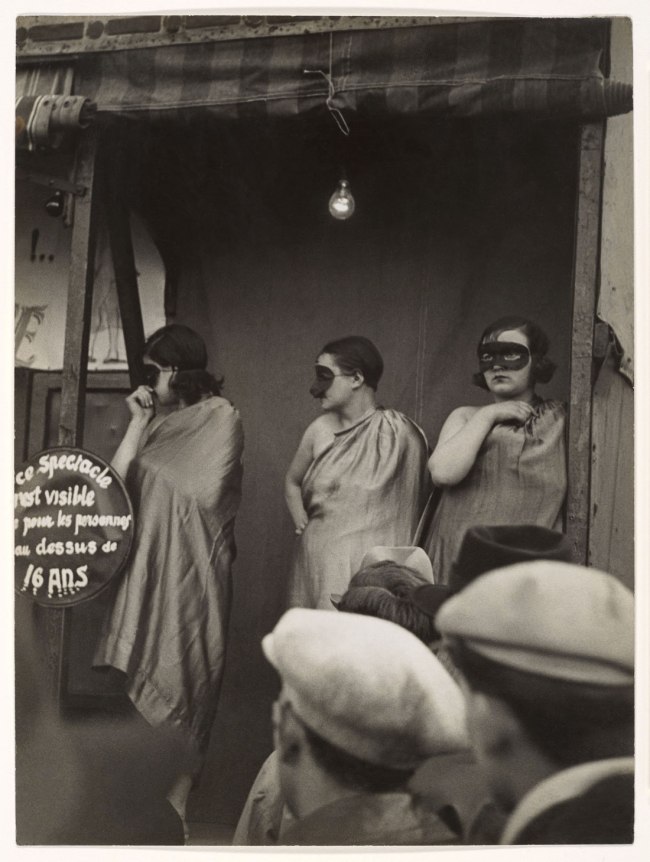 Brassaï (French born Romania, Brașov 1899 - 1984 Côte d'Azur) 'Street Fair, Boulevard St. Jacques, Paris' 1931