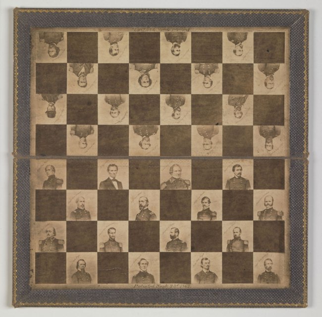 Unknown maker '[Game Board with Portraits of President Abraham Lincoln and Union Generals]' 1862