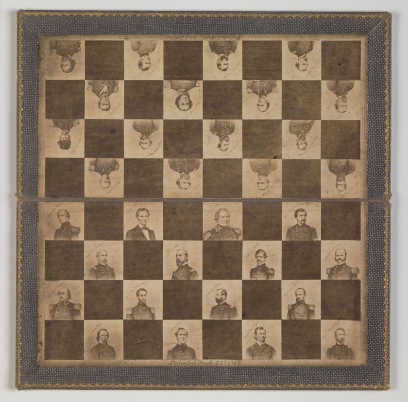 Maker: Unknown '[Game Board with Portraits of President Abraham Lincoln and Union Generals]' 1862