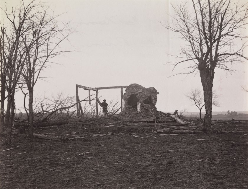 George N. Barnard (American, 1819-1902) 'Ruins of Mrs. Henry's House, Battlefield of Bull Run; Bull Run, Mrs. Henry's House, 21 July 1861' March 1862