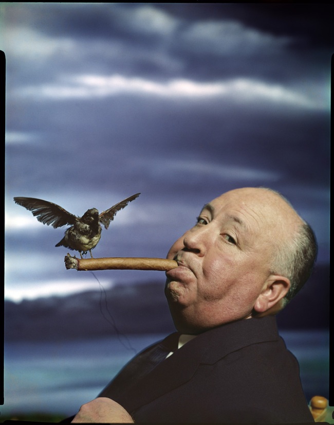 Philippe Halsman (American, 1906-1979) 'Alfred Hitchcock for the promotion of the film 'The Birds'' 1962