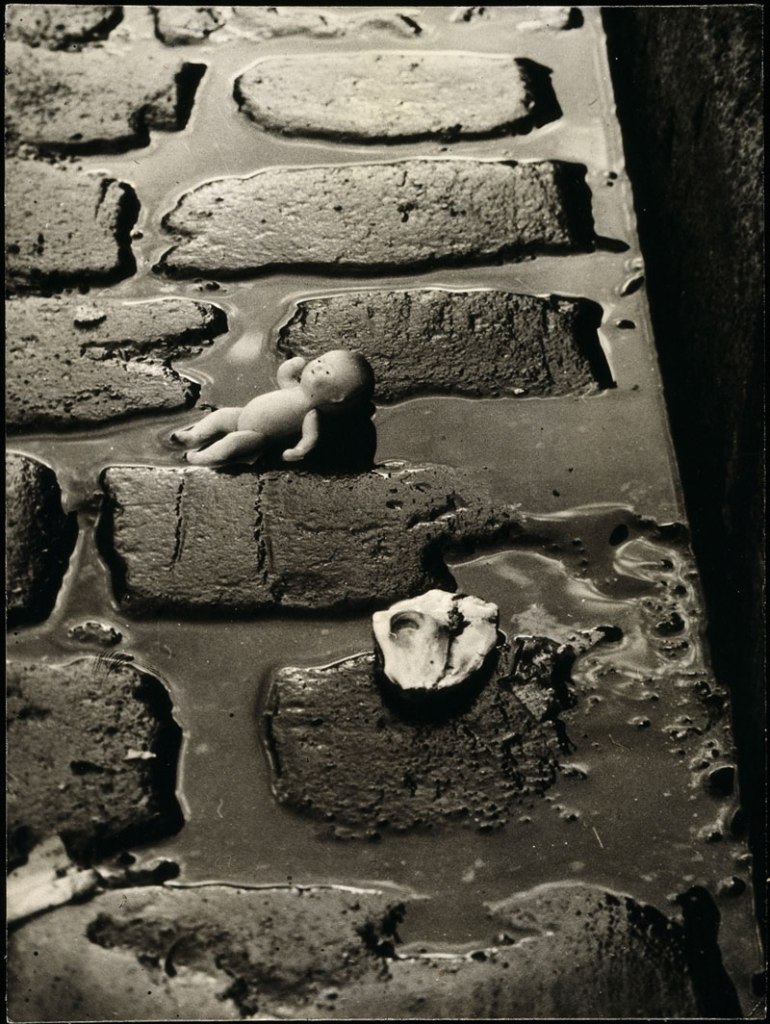 Wols (German, 1913-1951) 'Pepona doll on the cobbles' 1938-1939 from the exhibition 'Wols: Cosmos and Street' at the Museo Nacional Centro de Arte Reina Sofía, Madrid, February - May, 2014