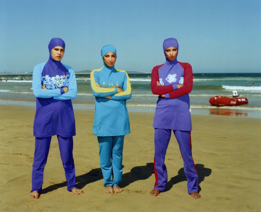 Anne Zahalka (Australian, b. 1957) 'The girls #2, Cronulla Beach' 2007 from the series 'Scenes from the Shire' 2007