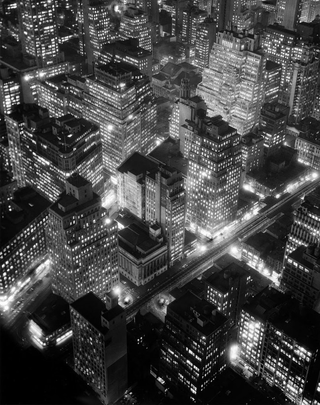 Berenice Abbott (American, 1898-1991) 'New York at Night' 1932
