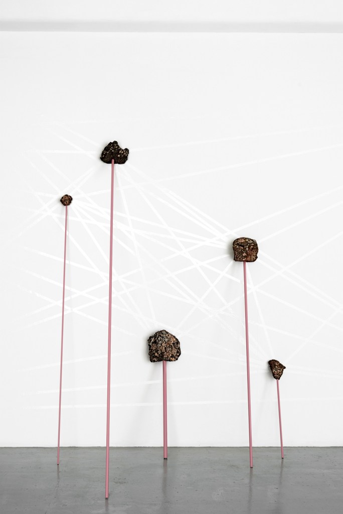 Installation view of 'Standing Stone' by Catherine Evans at BLINDSIDE, Melbourne 2014 (detail) 