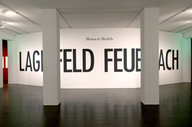 Installation view of 'Feuerbach's Muses - Lagerfeld's Models' at Hamburger Kunsthalle