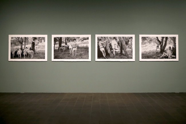 Installation view of 'Feuerbach's Muses - Lagerfeld's Models' at Hamburger Kunsthalle