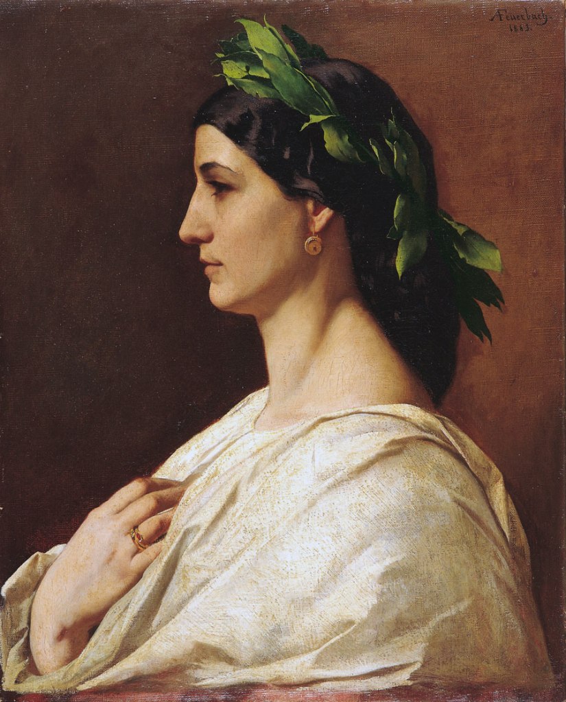 Anselm Feuerbach (German, 1829-1880) 'Poesie, Zweite Fassung [Poetry, Second Version]' 1863