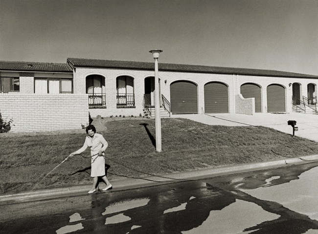 Gerrit Fokkema (Papua New Guinea, Australia, b. 1954) 'Woman hosing, Canberra' 1979