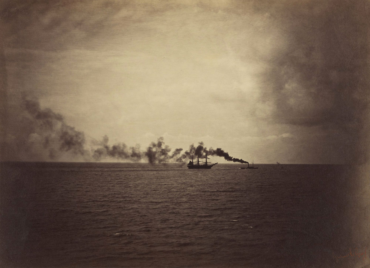 Gustave Le Gray (French, 1820-1884) 'The Tugboat' 1857 Gustave Le Gray (French, 1820-1884) 'The Tugboat' 1857