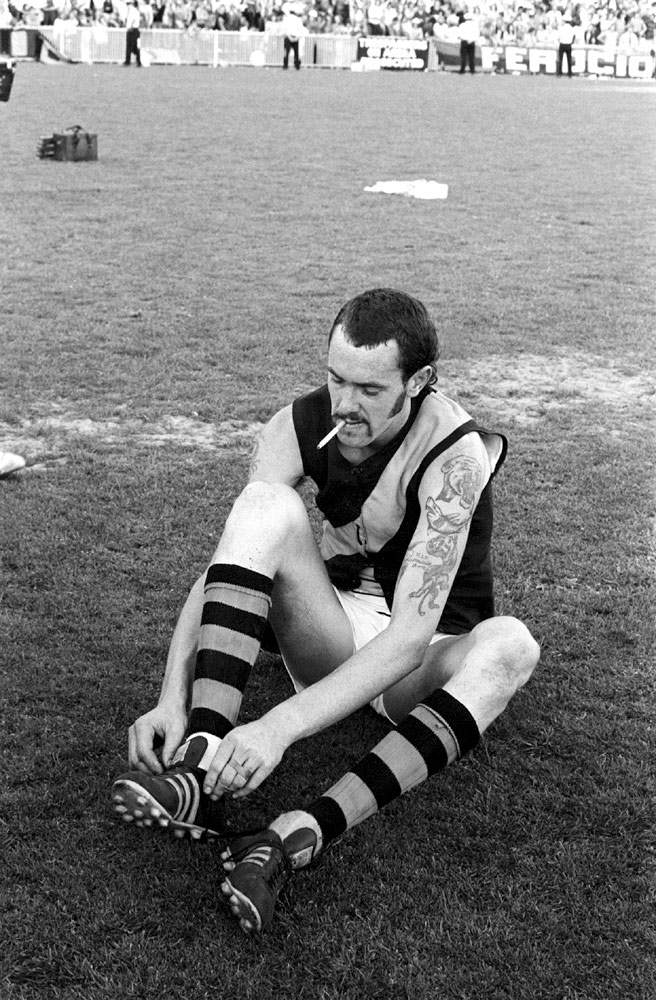 Rennie Ellis (Australian, 1940-2003) 'Robert McGhie, Grand Final, MCG' 1974