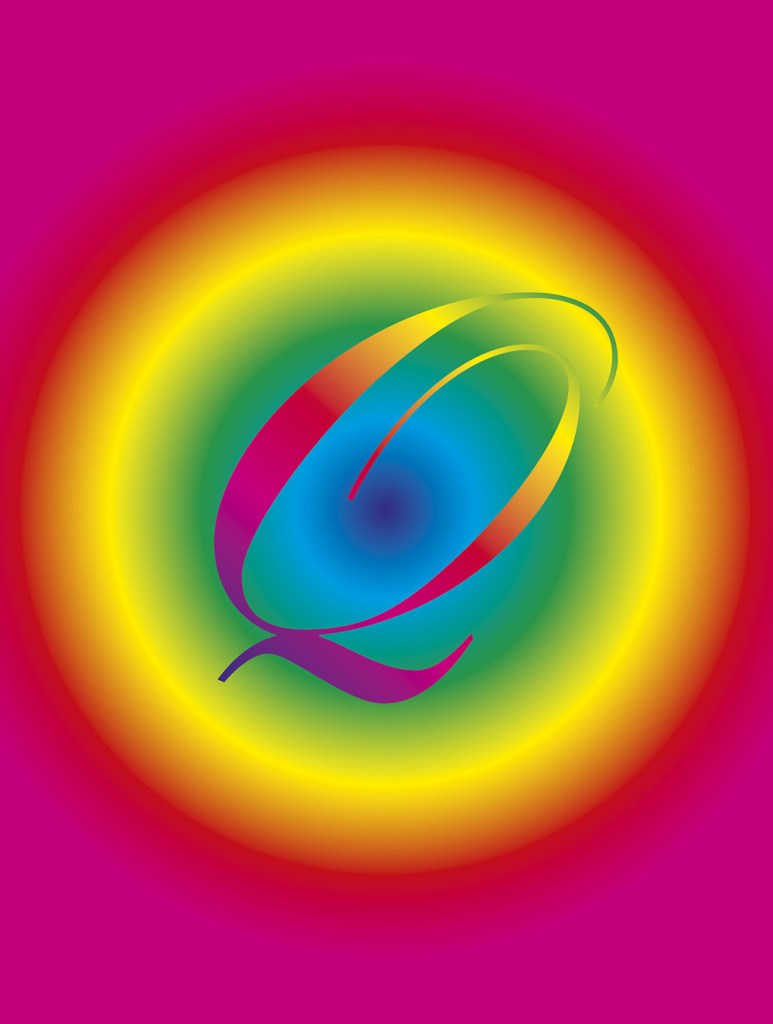 David McDiarmid (Australian 1952-1995, worked in United States 1979-1987) 'Q' From the 'Rainbow aphorisms' series 1994, printed 2014