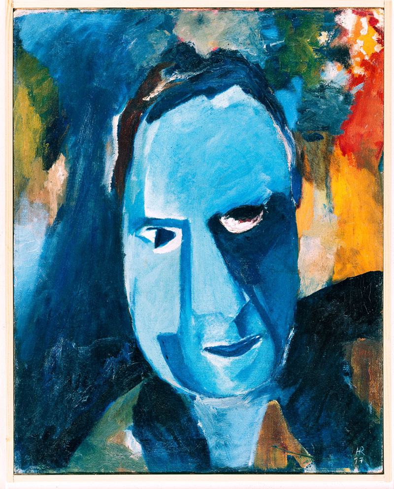 Hans Richter (German, 1888-1976) 'Blue Man' 1917 from the exhibition 'Hans Richter: Encounters – "From Dada till today"' at Martin-Gropius-Bau, Berlin, March - June, 2014