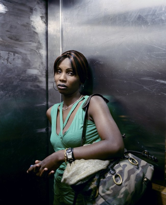 Mikhael Subotzky and Patrick Waterhouse. 'Lift Portrait 2, Ponte City, Johannesburg (0328)' 2008