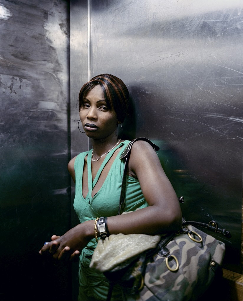 Mikhael Subotzky and Patrick Waterhouse. 'Lift Portrait 2, Ponte City, Johannesburg (0328)' 2008