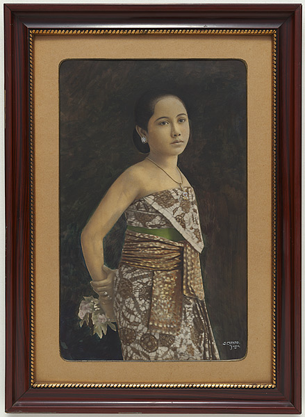 Sem Céphas (Indonesia 1870 - 1918) 'Portrait of a Javanese woman' c. 1900