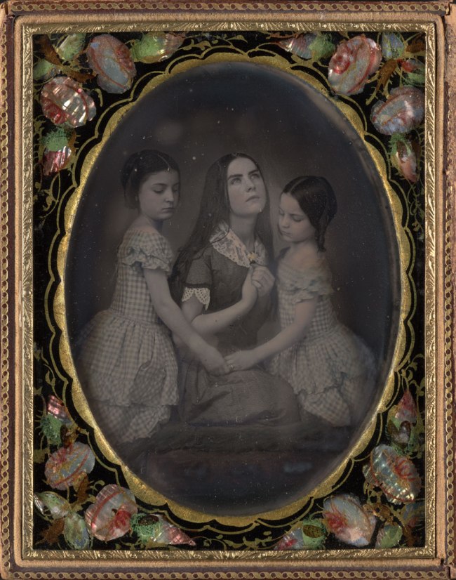 Unknown photographer. 'Portrait of Three Girls' c. 1850s