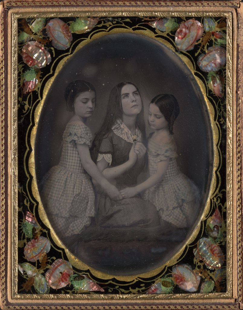 Unknown photographer. 'Portrait of Three Girls' c. 1850s