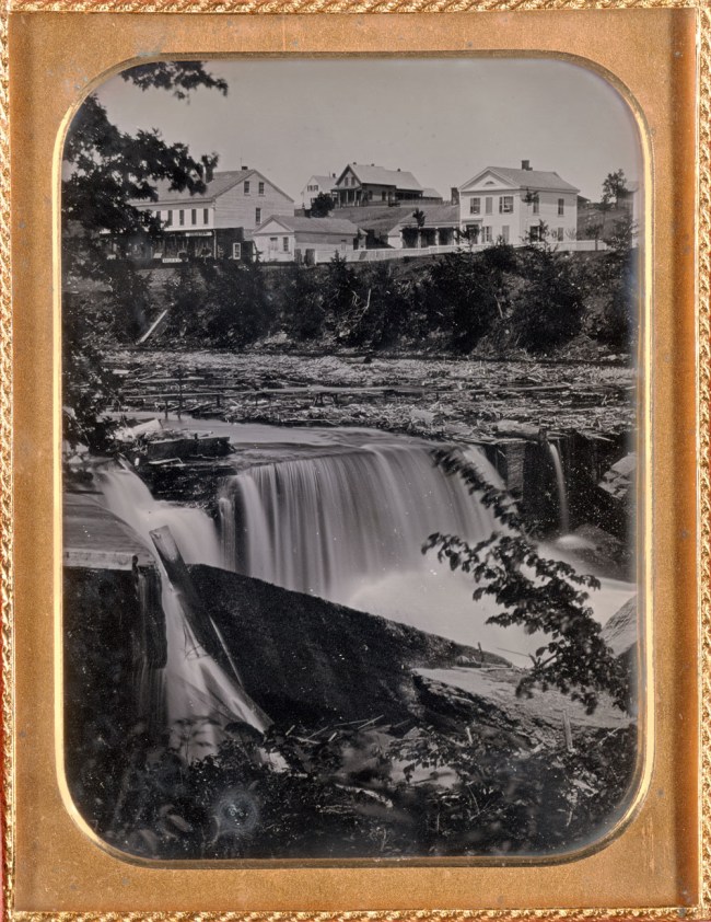 Unknown photographer. 'St. Anthony Falls' c. 1852
