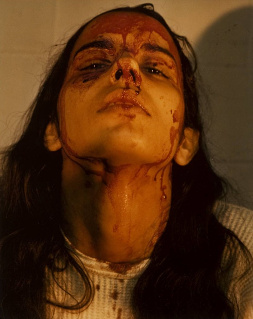 Ana Mendieta (Cuban-American, 1948-1985) 'Untitled (Self-Portrait with Blood)' 1973 (detail) Ana Mendieta (Cuban-American, 1948-1985) 'Untitled (Self-Portrait with Blood)' 1973 (detail)