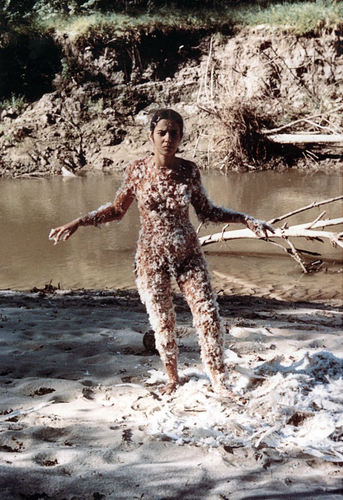 Ana Mendieta (Cuban-American, 1948-1985) 'Blood and Feathers #2' 1974 Ana Mendieta (Cuban-American, 1948-1985) 'Blood and Feathers #2' 1974