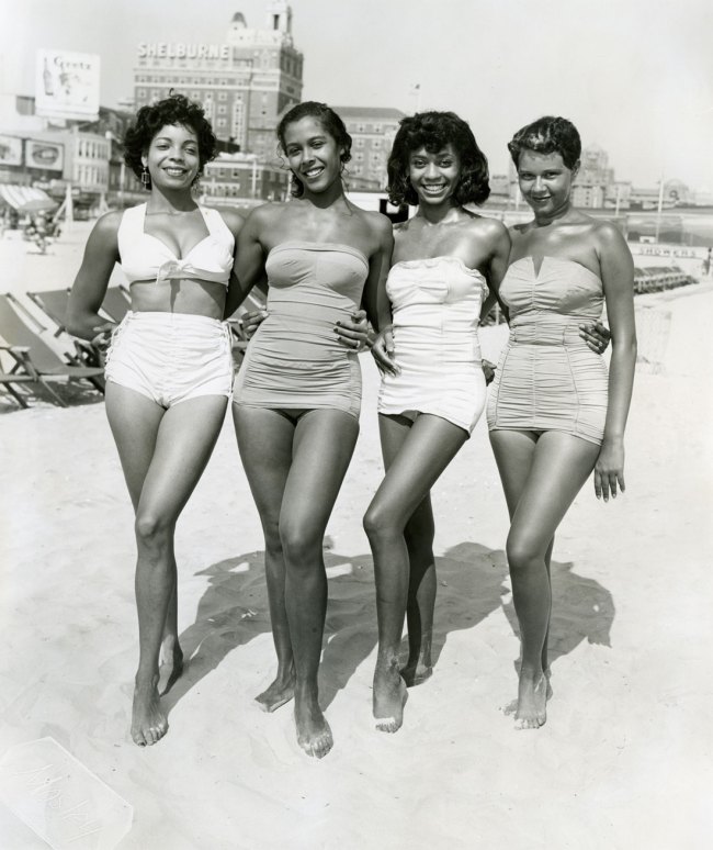 John W. Mosley (American, 1907-1969) 'Atlantic City, Four Women' c. 1960s
