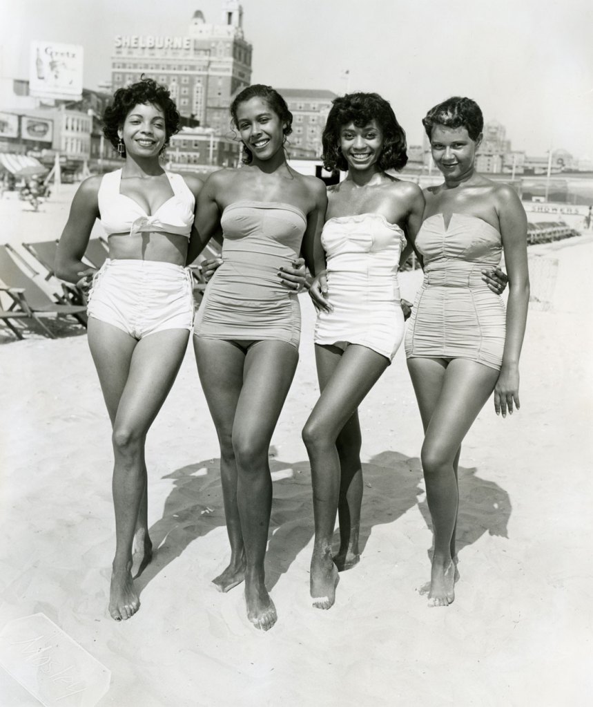 John W. Mosley (American, 1907-1969) 'Atlantic City, Four Women' c. 1960s