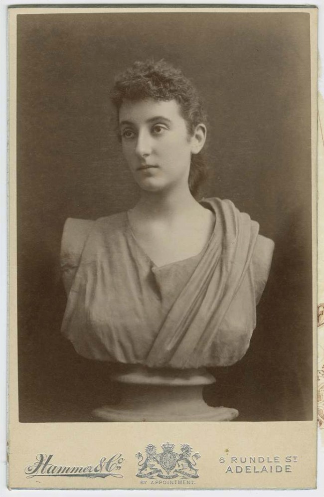 Hammer and Co. 'Bust of a young woman' Rundle Street, c. 1895