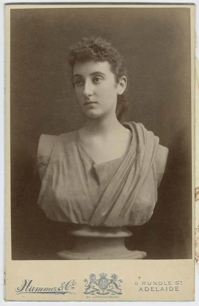 Hammer and Co. 'Bust of a young woman' Rundle Street, c. 1895