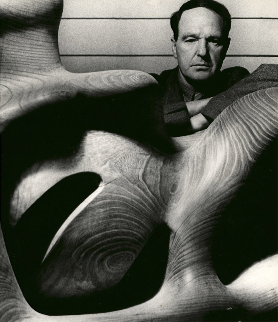 Bill Brandt (German-British, 1904-1983) 'Henry Moore in his Studio at Much Hadham, Hertfordshire' 1940 