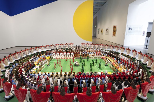 Nelson Leirner (Brazil, 1932-2020) 'Maracana' 2003 (installation view detail)