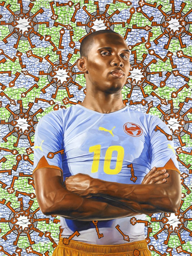 Kehinde Wiley (American, b. 1977) 'Samuel Eto'o' 2010
