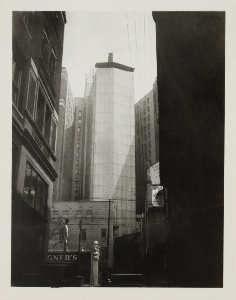 Knud Lonberg-Holm (Danish, 1895-1972) 'Detroit, Rear Areaway' 1924 Knud Lonberg-Holm (Danish, 1895-1972) 'Detroit, Rear Areaway' 1924