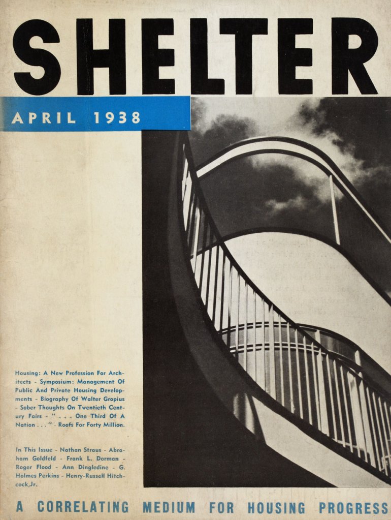'Shelter' Cover design by Knud Lonberg-Holm April 1938