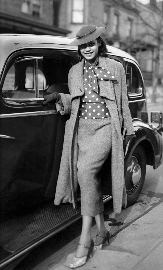 Charles "Teenie" Harris (American, 1908-1998) 'Mary Louise Harris on Mulford Street, Homewood, Pittsburgh, Pennsylvania' c. 1930-1939