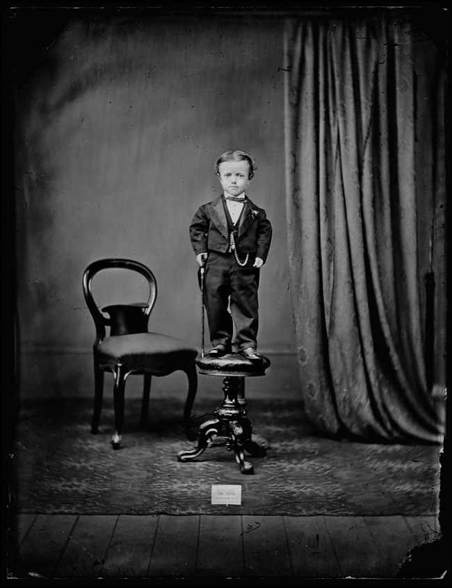 Unknown photographer. 'Tom Thumb' c. 1880