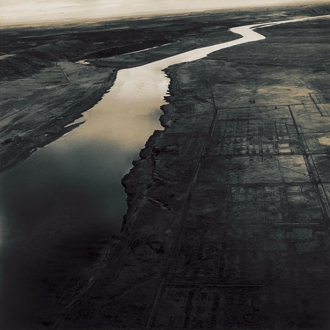 Emmet Gowin (American, b. 1941) 'Old Handford City Site and the Columbia River, Handford Nuclear Reservation, near Richland (Washington)' 1986