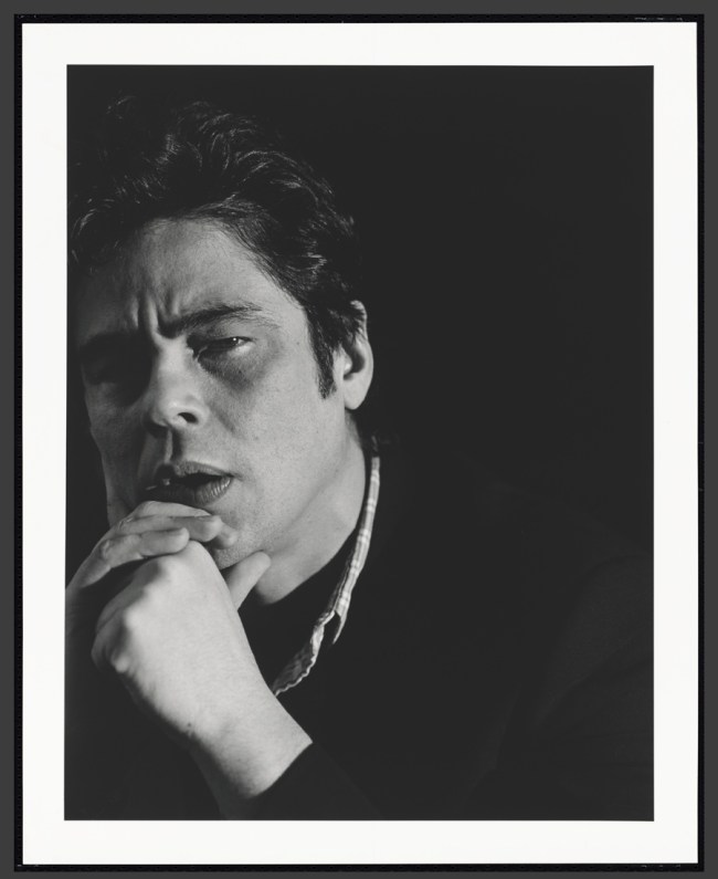 Cass Bird (American, b. 1974) 'Benicio Del Toro' 2008 (printed 2012) Cass Bird (American, b. 1974) 'Benicio Del Toro' 2008 (printed 2012)