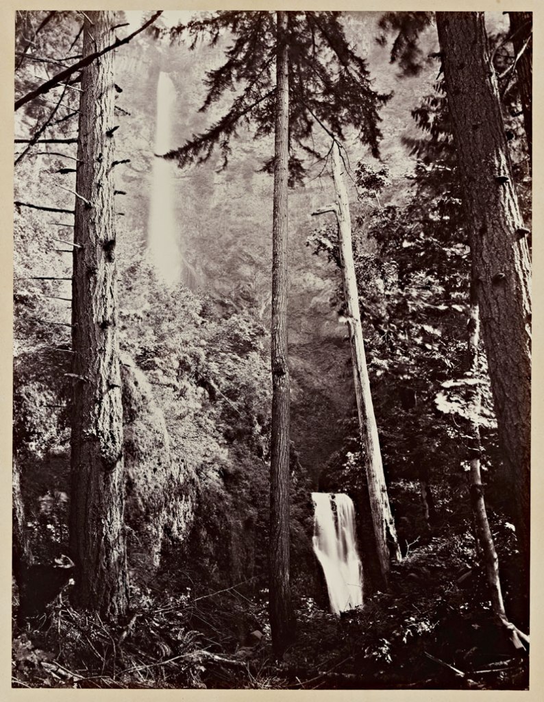 Carleton Watkins (American, 1829-1916) 'Multnomah Falls, Columbia River, Oregon' 1867