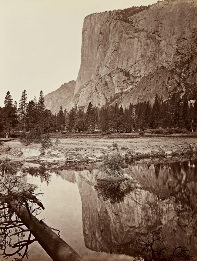 Carleton Watkins (American, 1829-1916) 'Mirror View of El Capitan, Yosemite' 1865-1866