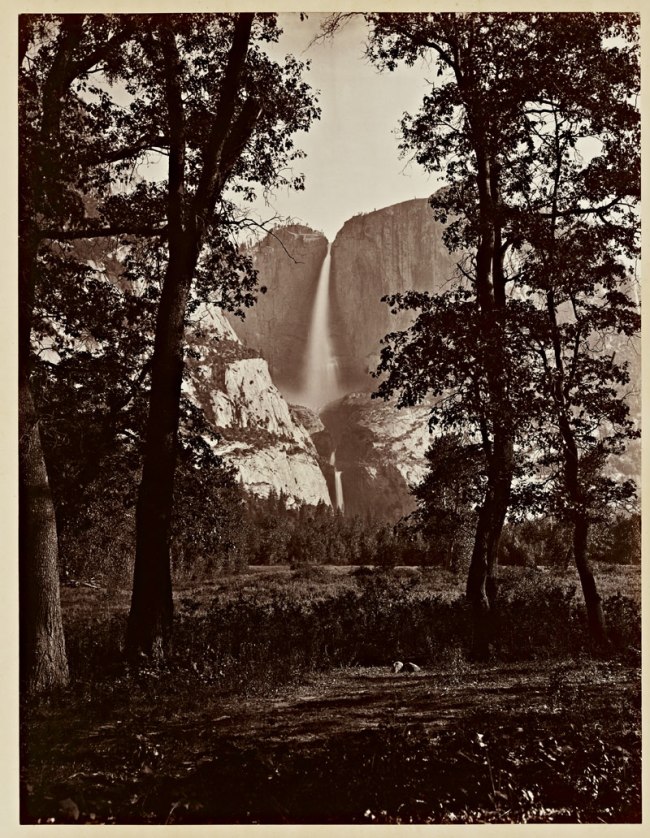 Carleton Watkins (American, 1829-1916) 'The Yosemite Falls, 2634 ft.' 1865-1866