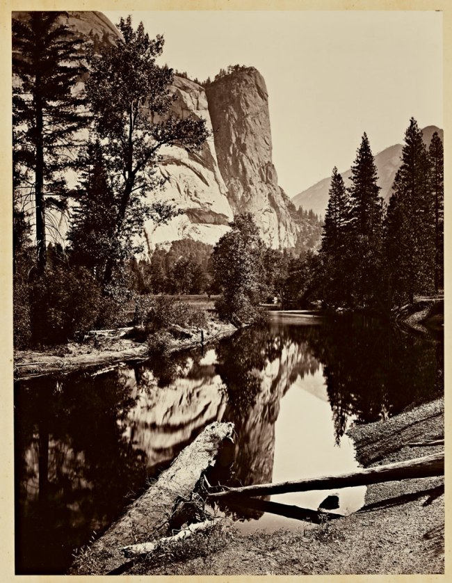 Carleton Watkins (American, 1829-1916) 'Washington Column, 2082 ft., Yosemite' 1865-1866