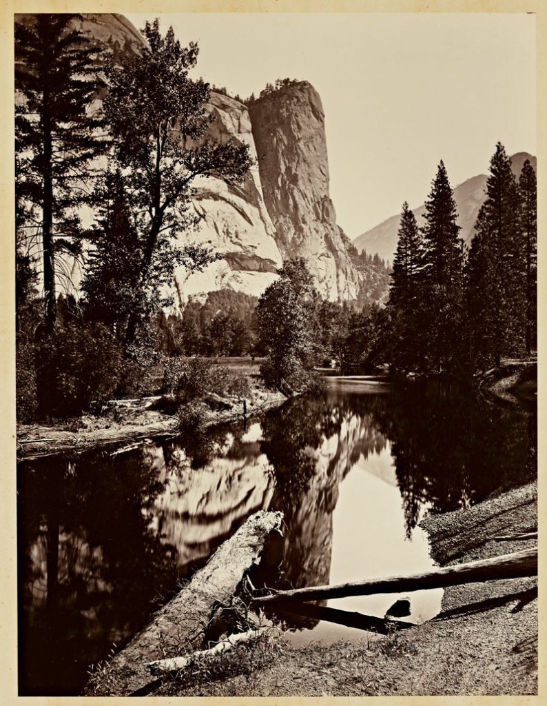 Carleton Watkins (American, 1829-1916) 'Washington Column, 2082 ft., Yosemite' 1865-1866