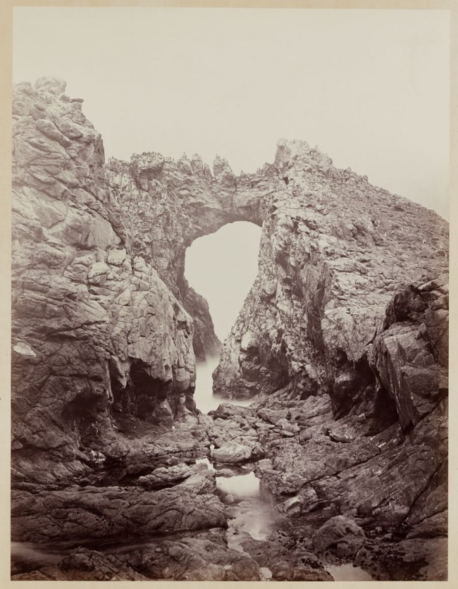 Carleton Watkins (American, 1829-1916) 'Arch at the West End, Farallones' 1868-1869